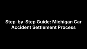 car accident settlement process