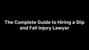 slip and fall injury lawyer