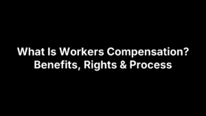 what is workers compensation