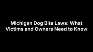 michigan dog bite laws