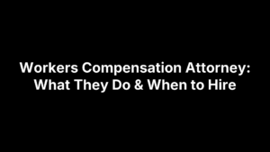 workers compensation attorney