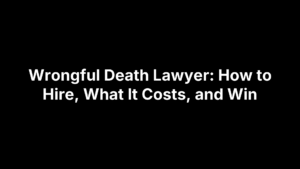 wrongful death lawyer