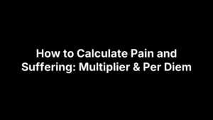 how to calculate pain and suffering